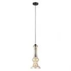 Flavie, retro lampa wisząca, chromowo herbaciana, E27, MDM2355/1 AMB